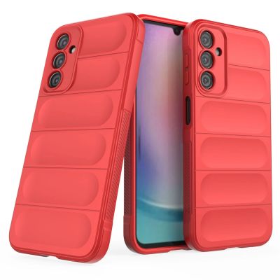 18. Magic Shield Case für Samsung Galaxy A24 4G flexible Panzerhülle rot