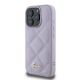 2. Guess Quilted Metal Logo Hülle für iPhone 16 Pro – Hellviolett