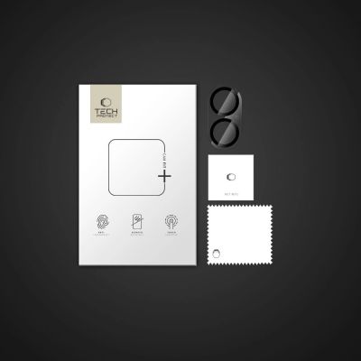 4. Tech-Protect Cam Fit+ Kameraabdeckung für iPhone 16 / 16 Plus - Transparent