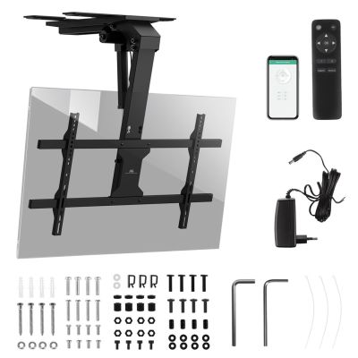 11. Elektrische TV-Halterung von Maclean, Deckenmontage, Tuya-kompatibel, max. VESA 800x400, für Fernseher von 43 bis 86 Zoll, max. 45 kg, MC-110 T