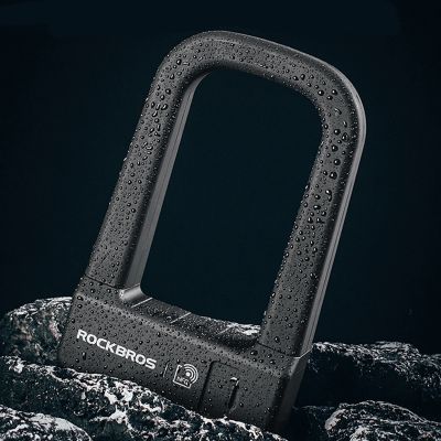 9. Rockbros RBNS1 SMART Fahrradschloss mit NFC-Lesegerät – Schwarz