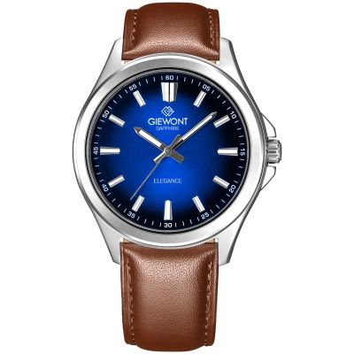 Giewont Elegance Saphirbraun Blau Herrenuhr GW5160-A4