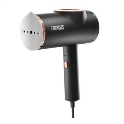 6. Princess Doppel-Handdampfglätter 1300W 0,1L Schwarz