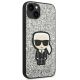 4. Karl Lagerfeld KLHCP14MGFKPG iPhone 14 Plus 6.7" Hardcase silber / silber Glitter Flakes Ikonik