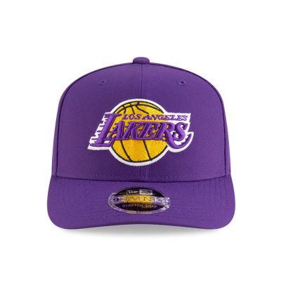 2. New Era 9SEVENTY Los Angeles Lakers NBA Team Lila Stretch Snapback Cap - 60755432