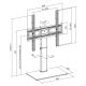 11. MACLEAN Universal-TV-Ständer, für TV-Schränke, max. 40 kg, max. VESA 400x400, Höhen- und Winkelverstellung MC-1240