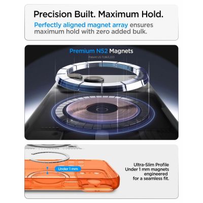 11. Spigen Ultra Hybrid MagSafe Hülle für iPhone 18 Pro Max / 17 Pro Max – Orange