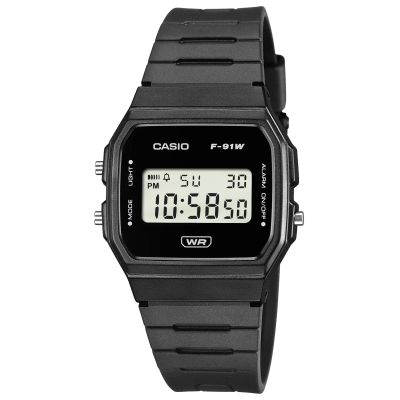 CASIO Unisex-Uhr F-91WB-1AVEF + Box