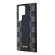 6. DKNY Leder-MagSafe-Hülle mit kariertem Monomuster für Samsung Galaxy S24 Ultra – Schwarz