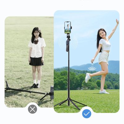 2. Universeller tragbarer Selfie-Stick-Halter für Handy/Kamera/DSLR – Advanced mit vierfüßiger Basis