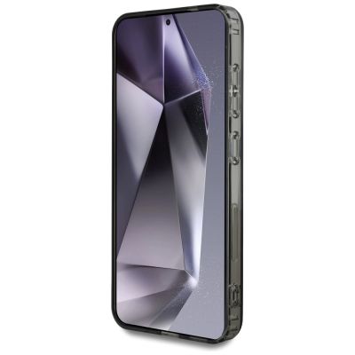 5. Karl Lagerfeld Strasssteine Karl Kopf Logo Samsung Galaxy S25 Hülle Schwarz