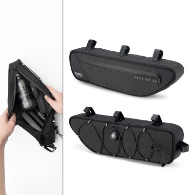 7. Rockbros TL003 ROAD TO SKY 2L Rahmentasche, wasserdicht – Schwarz