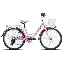 MTB-Fahrrad 24 18G Mädchen Stahl