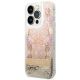 2. Guess Paisley Liquid Glitter Hülle für iPhone 14 Pro - Gold