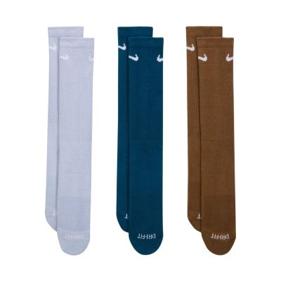 4. Nike Everyday Plus Cushioned Socken 3 Paar Lila, Blau, Braun SX6888 970