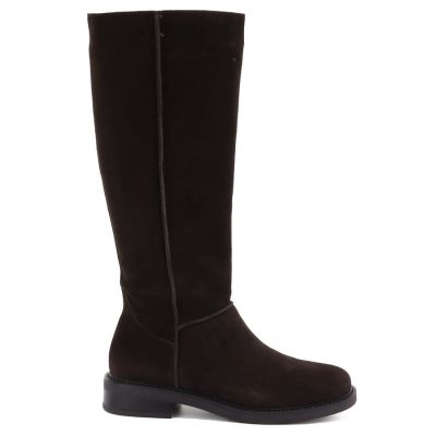 2. Damen-Lederstiefel im Officer-Stil, schokoladenbraun, Sergio Leone KZ-27-S