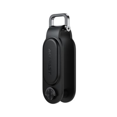 Acefast S4 Bluetooth-Schlüsselanhänger-Locator, kompatibel mit Apple „Wo ist?“ – Schwarz