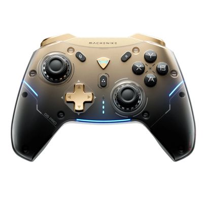 4. Machenike G5Pro Flagship Wireless Game Controller mit Gyro-Ladestation und Tastenbelegung – Schwarz und Gold