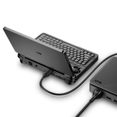 44. Laptop GPD-WinMini-HX37032002B Ryzen AI 9 HX370/7" FHD Touchscreen 120Hz/32GB/SSD 2TB/BT/Schwarze Tastatur/AMD Radeon 890M 8GB/Win 11 Schwarz