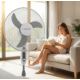 7. Esperanza Typhoon EHF002WE Standventilator (weiß, grau)