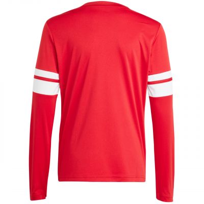 3. adidas Squadra 25 Langarmtrikot für Kinder Rot und Weiß JJ0041