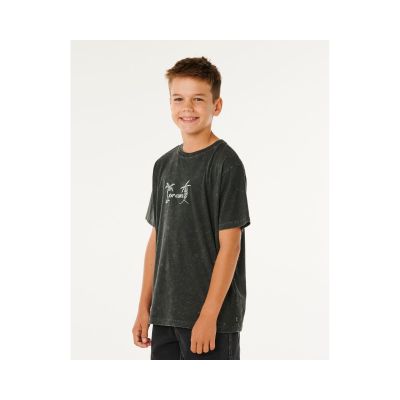 2. RIP CURL Eternal Shred Wash Tee-Boy Schwarz