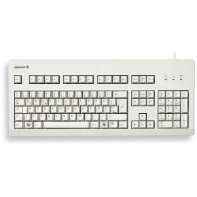 5. Tastatur CHERRY TAS G80-3000, kabelgebunden, DE-Layout, hellgrau, blaue Schalter