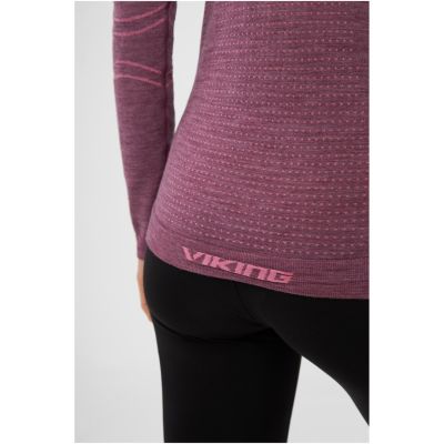 6. VIKING Lana Pro Longsleeve Merino Damen Unterwäsche Größe S rosa