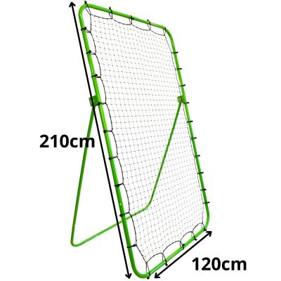 13. REBOUNDER-TRAININGSRAHMEN ZUM PREDIGEN EINES FUSSBALLS 210x120CM ENERO