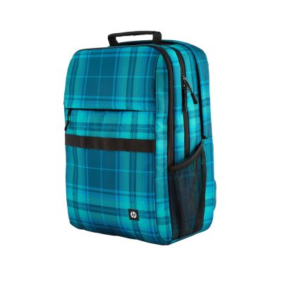 5. HP Campus XL Rucksack für 16"-Notebooks 7J594AA Blau-Türkis-Karo