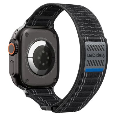 7. Spigen WBF0 Armband für Apple Watch 44 / 45 / 46 / 49 mm - Schwarz