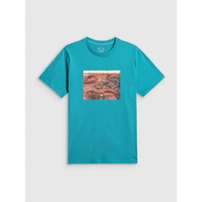 5. Herren-T-Shirt mit Aufdruck, regulär, Größe 4F 4FRSS26TTSHM4238-35S