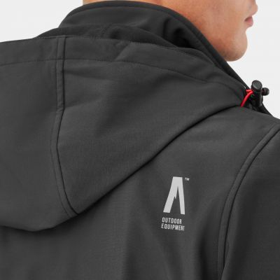 18. Alpinus Stenshuvud Softshelljacke schwarz BR43371