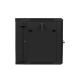 2. Zweiteiliger wandmontierter 19-Zoll-Rackschrank 12U 600x600, schwarz, Lanberg (Flatpack)