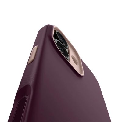 12. Spigen Nano Pop Mag MagSafe Hülle für iPhone 17 – Burgunderrot