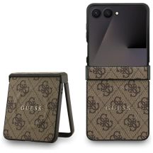 Guess 4G Classic MagSafe Case für Samsung Galaxy Z Flip 7 - Braun