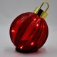 4. DEKORATIVE LED-KUGEL 15 CM ROT MIT FLIMMERLICHT, 15 LEDS UND TIMER