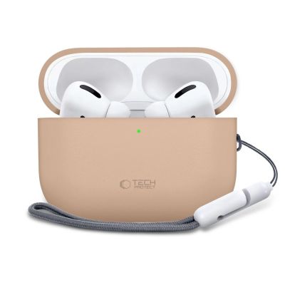 2. Tech-Protect Silikonhülle für AirPods Pro 3 – Beige