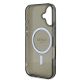 7. Guess IML Glitter Circle MagSafe Hülle für iPhone 16 - Schwarz