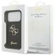 8. Guess Fixed Glitter Big 4G Hülle für iPhone 17 Pro - Schwarz