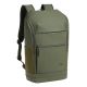 2. Rivacase Eden Rucksack Reiserucksack Olivgrünes gewachstes Leder (Pull-Up), Polyester, recyceltes Polyethylenterephthalat (rPET)