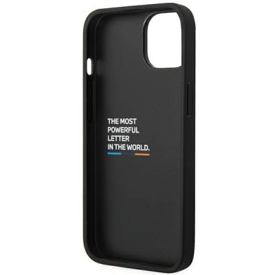 7. Hülle BMW BMHCP14M22NBCK iPhone 14 Plus 6,7 "schwarz / schwarzes Leder Carbon