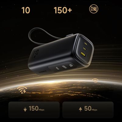 9. Baseus EnerGeek GX11 MiFi 20000mAh 67W Powerbank mit WLAN-Funktion - Schwarz