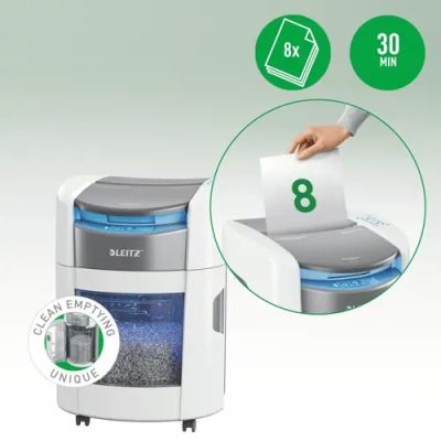11. Leitz IQ Optimax AutoFeed 150 Aktenvernichter, P4, 150 Blatt, 15 l Behälter