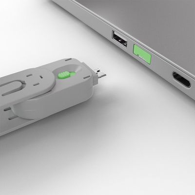 4. Lindy 40451 Port Blocker Port Blocker + USB Typ-A Dongle Grün Acrylnitril Butadien Styrol (ABS) 5 Stück.