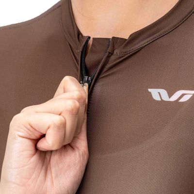 4. Rockbros 15110007003 TVI Damen-Radtrikot Kurzarm Größe S - Braun