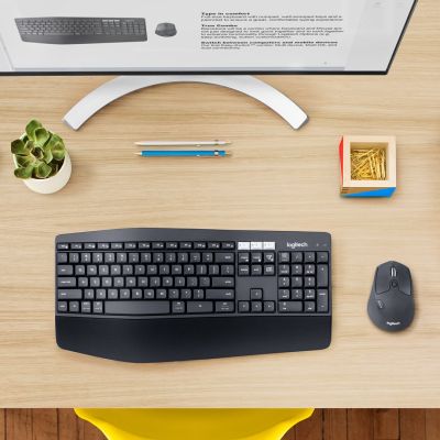 6. Logitech MK850 Performance Tastatur und Maus (universelle Funkfernbedienung + Bluetooth) – QWERTZ-Tastatur (Deutsch, Schwarz)