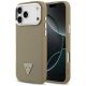 Guess MagSafe-Hülle mit genarbtem Dreieckslogo für iPhone 17 Pro Max – braun