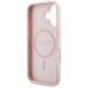 7. Guess Grained Hot Stamp Peony Triangle Logo MagSafe iPhone 16 Hülle - Rosa