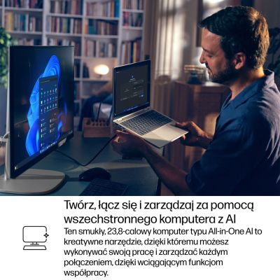 16. HP Elite Studio 8 AiO G1i Ultra 7 265 23,8" FHD 250 Nits IPS LBL AG 16 GB DDR5 5600 SSD 1 TB Intel Grafik 5MP Kamera Windows 11 Pro 3 Jahre Vor-Ort-Service